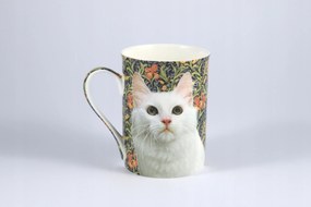 Porcelán bögre 350 ml macska fehér cica
