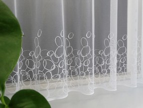 Mg Függöny jacquard 31915 Fehér 180cm 0,5m ólom