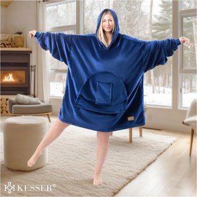 Takaró Relaxdays polár 90 cm x 120 cm szürke Pulóver