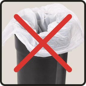 Acél pedálos szemetes 3 l Leman – Wenko