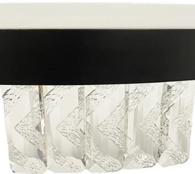 LED Dimmelhető felületre szerelhető csillár LED/75W/230V 3000-6500K fekete + távirányítás