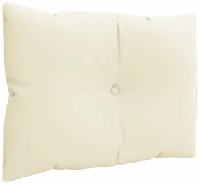 3 db krémszínű szövet raklappárna