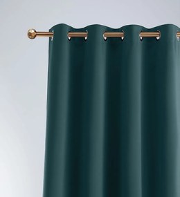 Gyönyörű sötétítő függöny divatos benzinzöld színben 140 x 280 cm