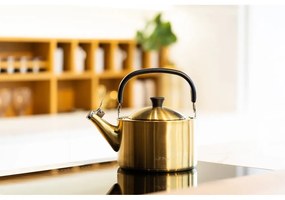 Aranyszínű rozsdamentes acél vízforraló kanna 1,5 l Diamante – Vialli Design