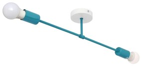 Felületre szerelhető csillár CAMBRIDGE 2xE27/15W/230V kék