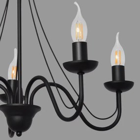 Csillár zsinóron MALBO II 5xE14/10W/230V