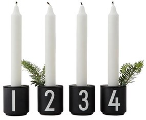 Porcelán gyertyatartó készlet 4 db-os Mini - Design Letters