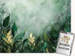 Fotótapéta Levelek Zöld Természet Hálószoba Nappali Tapéta Flizelina 150x105