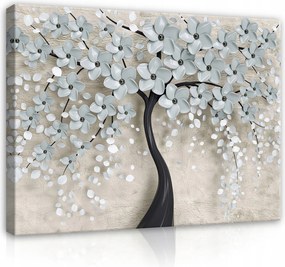 Vászonkép Nappaliba Absztrakt Modern Fa Vászon Falikép 100x70