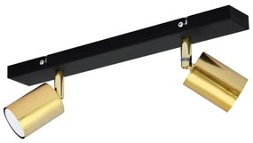 LED Spotlámpa TUNE 2xGU10/4,8W/230V arany/fekete