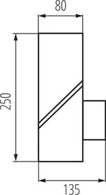 KANLUX 36548 LAVEN Modern Kültéri Fali Lámpa IP65