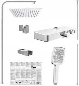 Schütte 60530 - OCEAN termosztátos zuhanyszett, fényes króm