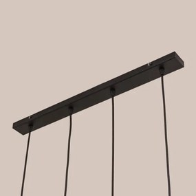 GAMBIT kábeles csillár 4xGU10/10W/230V fekete