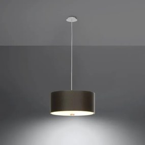 Sollux SL.0756 - Csillár zsinóron SKALA 3xE27/60W/230V átm. 30 cm fekete