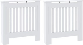 vidaXL Radiátor fedezék 2 pcs Fehér 78 x 19 x 81,5cm Faanyag