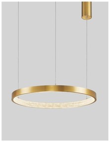 Nova Luce 1 ágú függeszték, arany, 3000K melegfehér, beépített LED, 1x37W, 2264 lm, 9285601