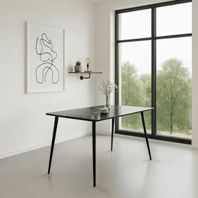 AVENBERG MONTE 140 Étkezőasztal - fekete