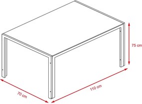 Catini Austin Étkezőgarnitúra 4x szék + asztal - Fehér