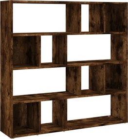 vidaXL füstös tölgy színű térelválasztó könyvszekrény 105x24x102 cm