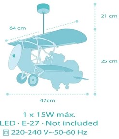 Dalber 54542 - LITTLE CROCODILE gyereklámpa 1xE27/15W/230V