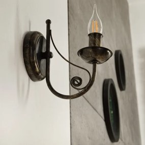 Fali lámpa DONATO 1xE14x40W/230V patinás