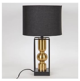 Eurolamp Asztali lámpa 1xE27/40W/230V fekete/arany EU0569