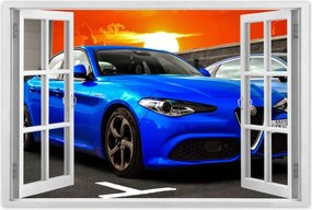 Poszter 60x40 Alfa Romeo Autó kék