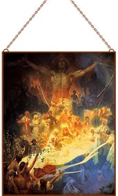 Alphonse Mucha - The Apotheosis üvegkép, falikép