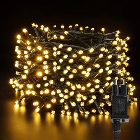 Karácsonyfa Lámpák Meleg fehér 600 Led Beltéri Kültéri