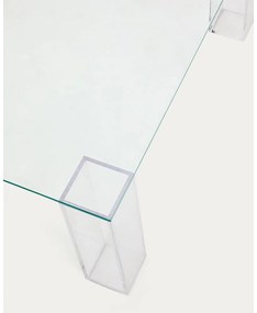 Üveg dohányzóasztal 85x85 cm Adularia – Kave Home