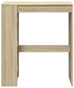 sonoma tölgy szerelt fa bárasztal tárolókkal 90 x 40 x 103,5 cm