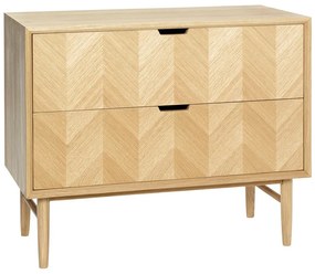 Herringbone fiókos tölgyfa komód - Hübsch