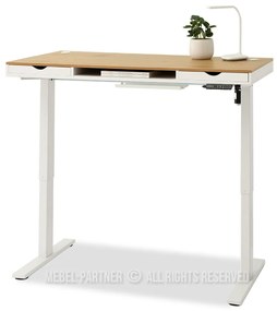 PC asztal Osto 140 (fehér tölgy + fekete). 1109838