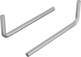vidaXL Hatos Kulcs 2 pcs Ezüst 32 x 86 mm Acél
