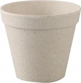 Ökológiai bambusz kerek virágtartó fedél könnyű 13,5 cm szürke