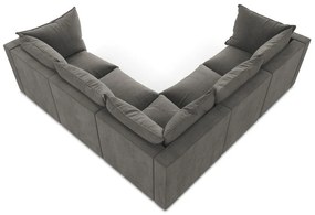 Sötétszürke sarokkanapé Manao – Makamii