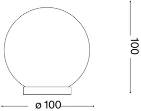 Ideal Lux - LED Asztali lámpa MAPA 1xG9/3W/230V átm. 10 cm fehér