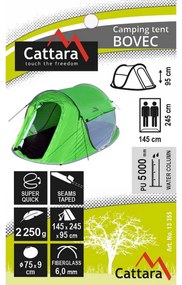Cattara Bovec 2 személyes sátor zöld, 245 x 145 x 95 cm