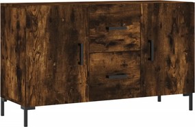 vidaXL füstös tölgy színű szerelt fa tálalószekrény 100 x 36 x 90 cm