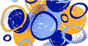 Kép - Világos motívum körökkel (120x50 cm)