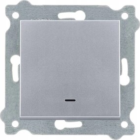 Exen Lépcsőkapcsoló Led háttérvilágítással Ezüst kapcsoló 210/10E