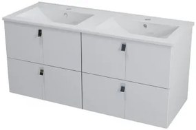 MITRA mosdótartó szekrény mosdóval, 4 fiókos, 150x55x46 cm , antracit (2XMT0721601-150)