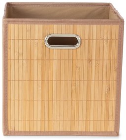Natúr színű bambusz tárolódoboz 31x31x31 cm – Compactor