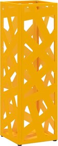 vidaXL Napernyő Állvány tárolóval Mustár 15,5 x 15,5 x 49 cm Fém
