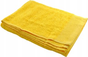Pamut fürdőlepedő 132x70 cm Sárga