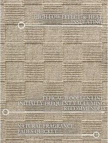 Bézs kézi szövésű gyapjú szőnyeg 120x170 cm Scala – Villeroy&amp;Boch