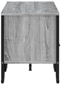 szürke sonoma színű szerelt fa TV-szekrény 122 x 34 x 41 cm