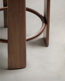 Zöld-sötét natúr színű kőrisfa bárszék (ülésmagasság 75 cm) Granite – Kave Home