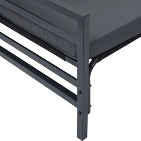 Kerti Kanapé Szett párnával 8 pcs Antracit Acél &amp; Szövet