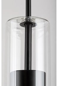 Rabalux 72047 - Csillár zsinóron KALEVI 1xGU10/50W/230V átlátszó/fekete